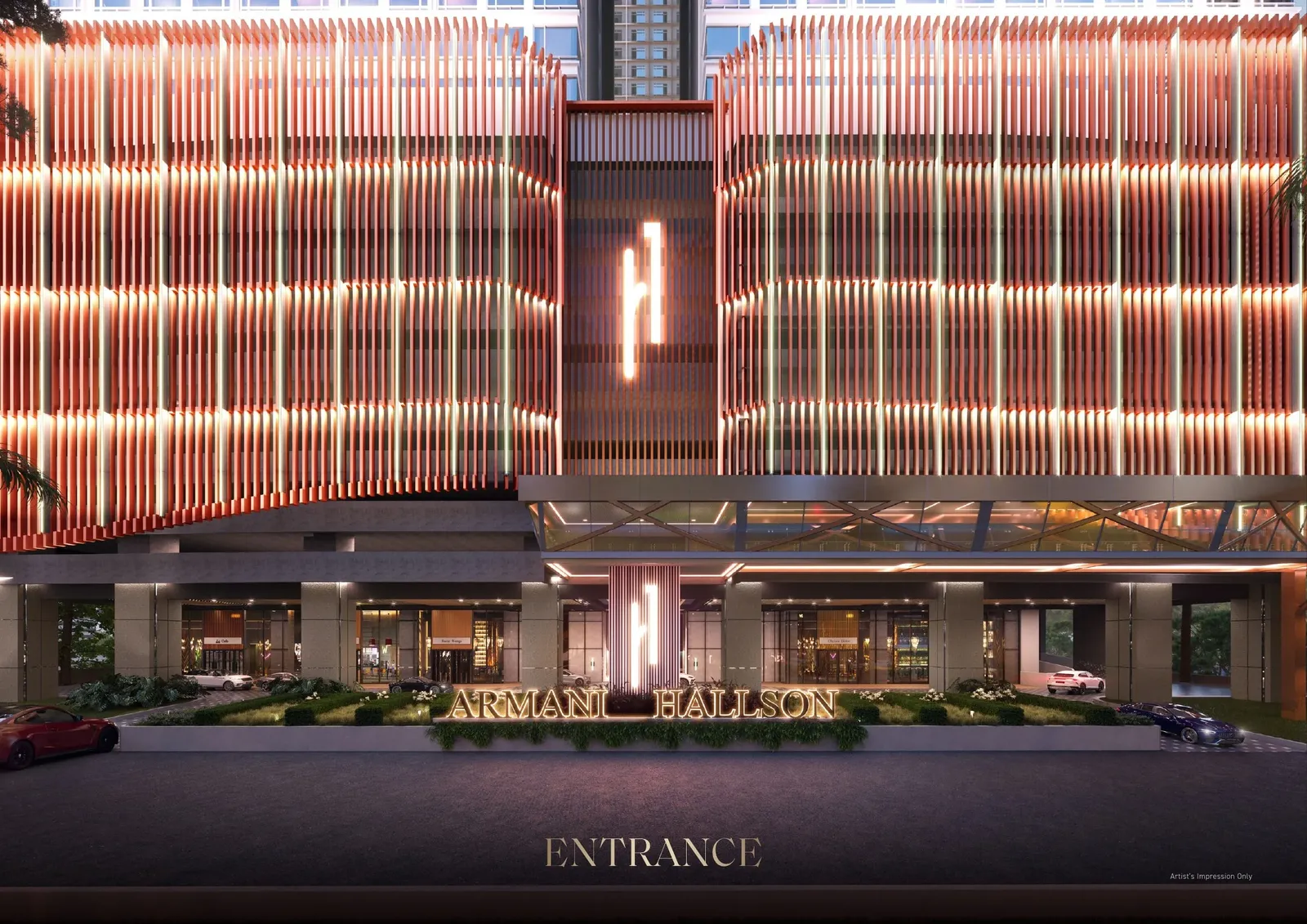Armani Hallson KLCC main entrance