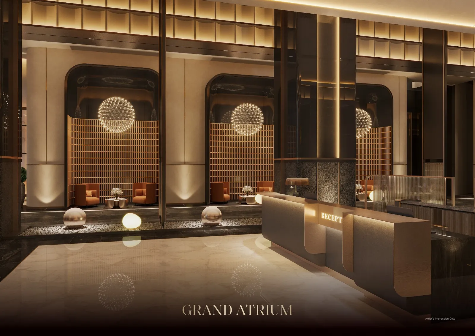 Armani Hallson KLCC — Grand Atrium lobby, by Armani Group