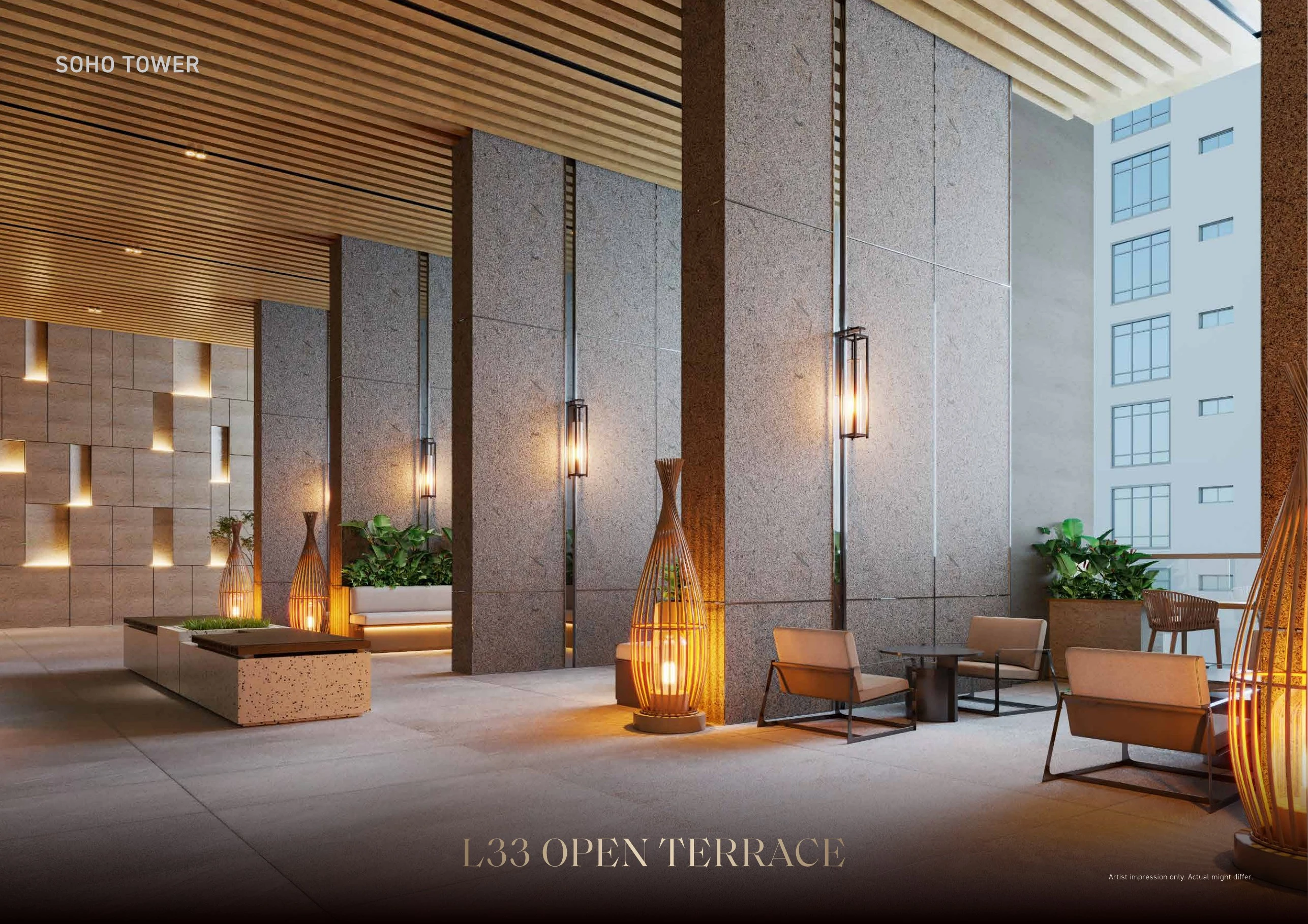 Armani Hallson KLCC — L33 Open Terrace lounge, SOHO Tower