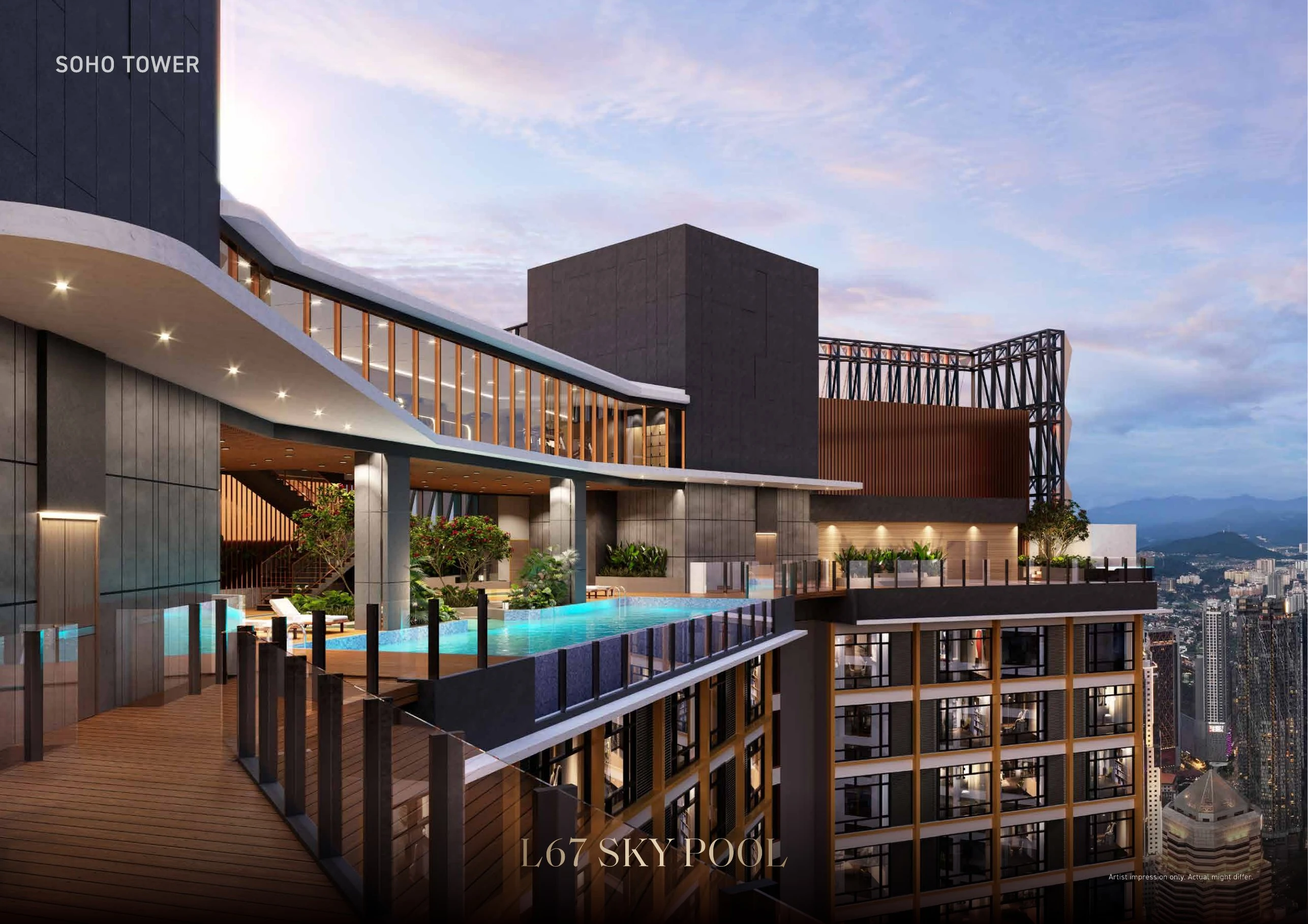 Armani Hallson KLCC — L67 Sky Pool, SOHO Tower