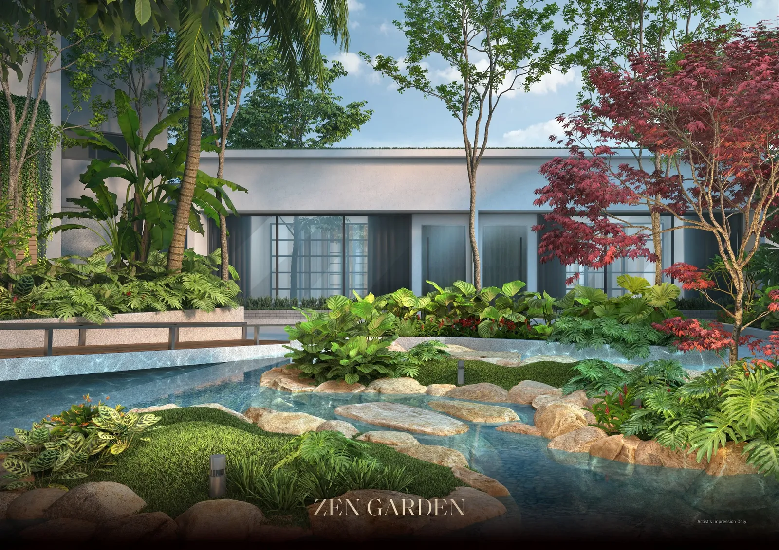 Armani Hallson KLCC — Zen Garden, Level 10 Garden Deck